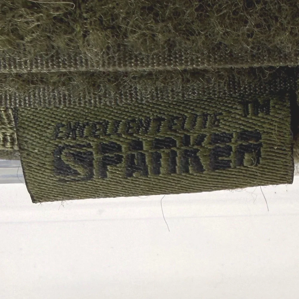 Excellent Elite Spanker Tactical Dog Collar XL Green Metal Buckle Handle K9
